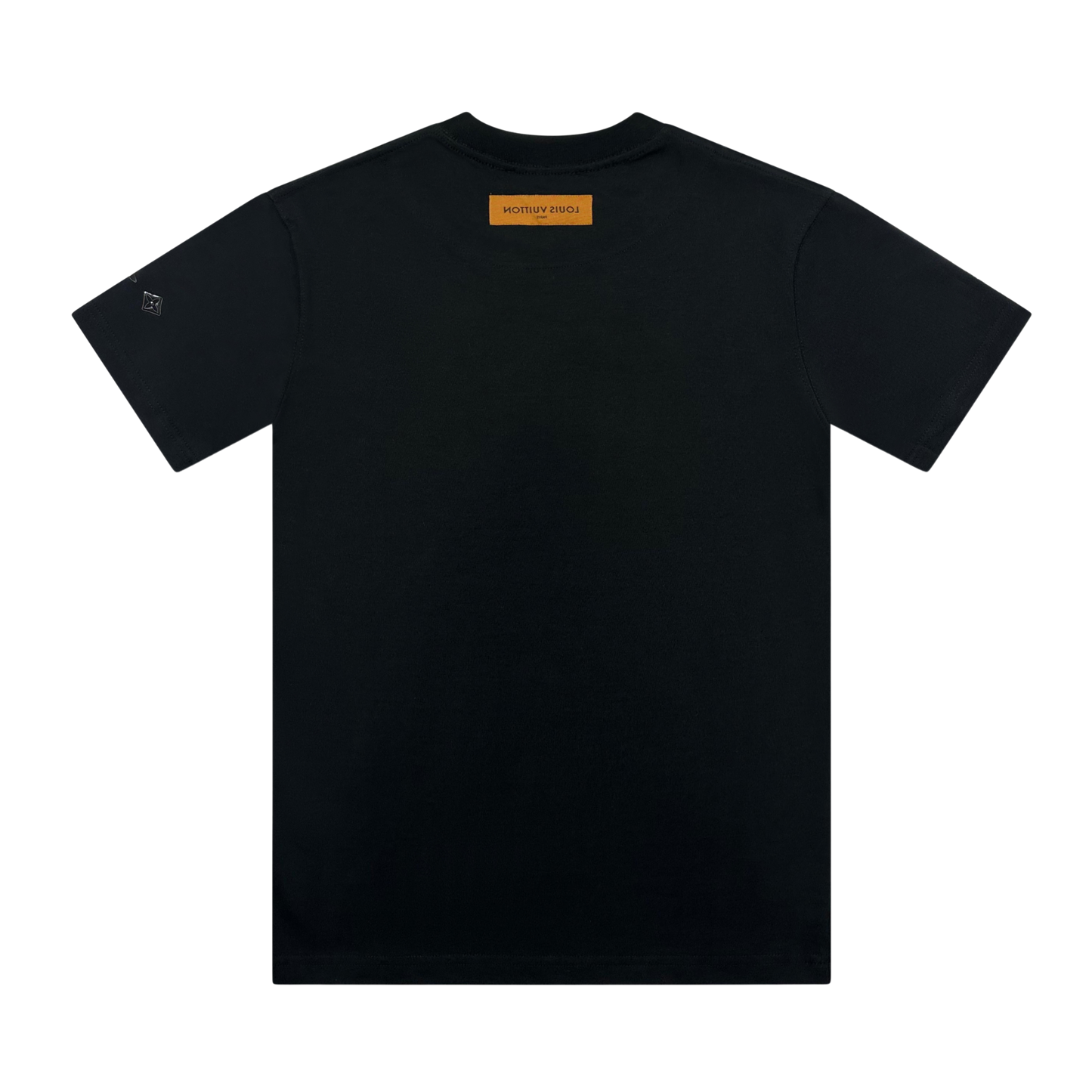 T-SHIRT LV EMBOSSED BLACK TEE