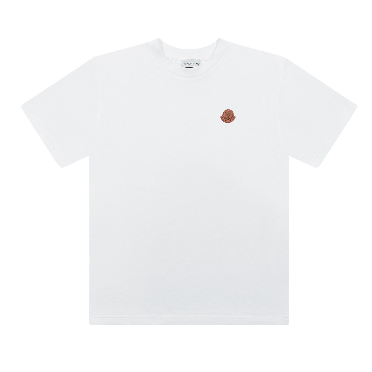 T-SHIRT MONCLER WHITE LOGO PATCH