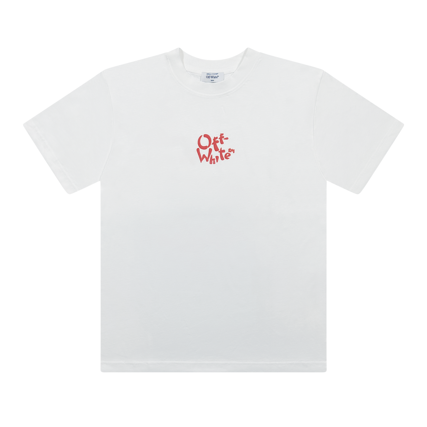 T-SHIRT OFF-WHITE PRINTED BACK LOGO WHITE