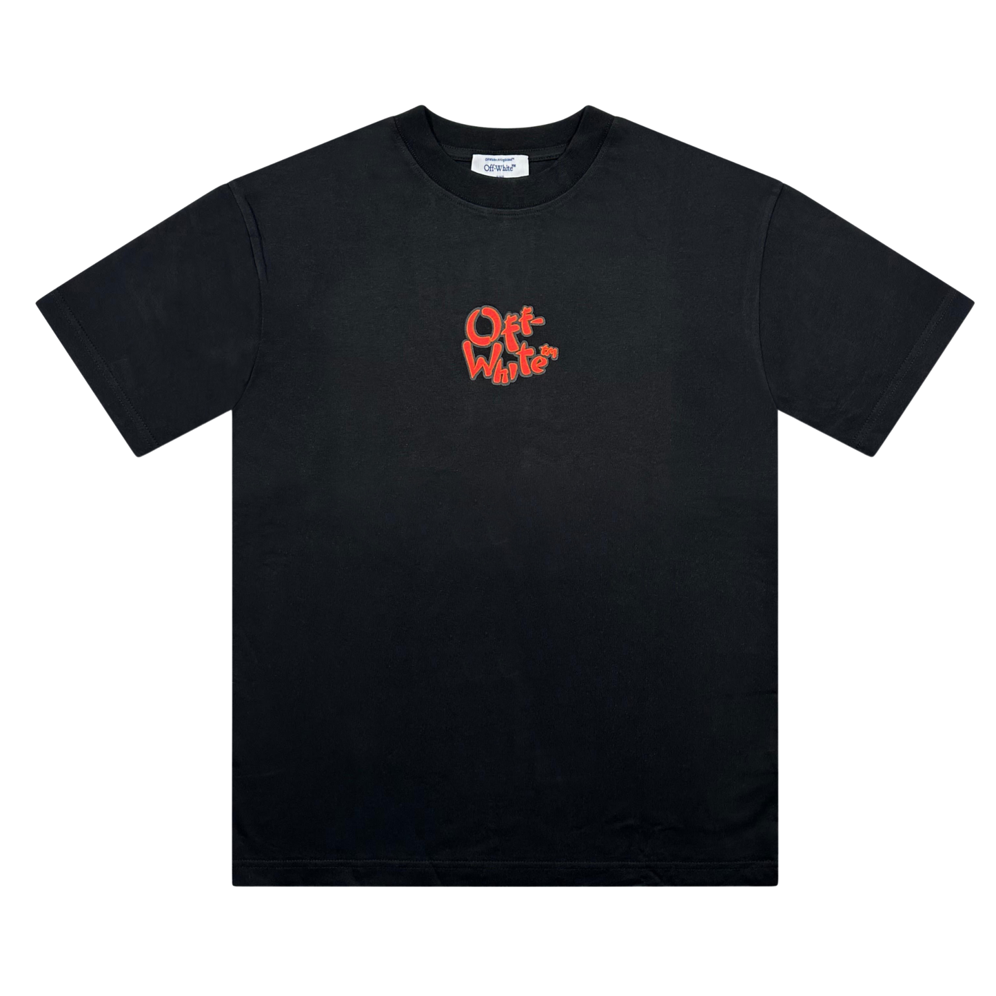 T-SHIRT OFF-WHITE PRINTED BACK LOGO BLACK