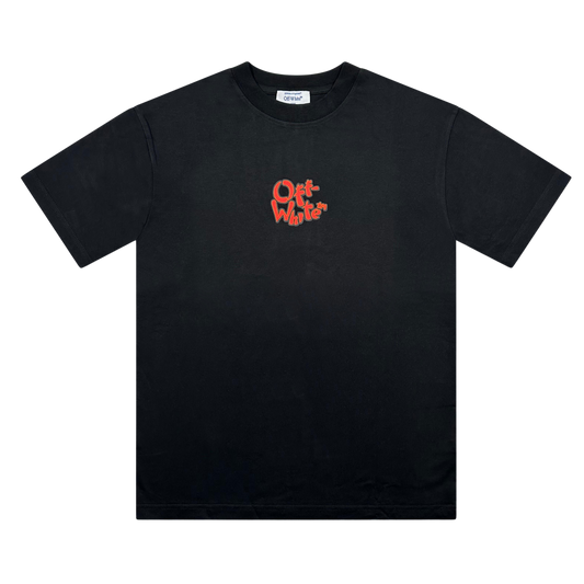 T-SHIRT OFF-WHITE PRINTED BACK LOGO BLACK