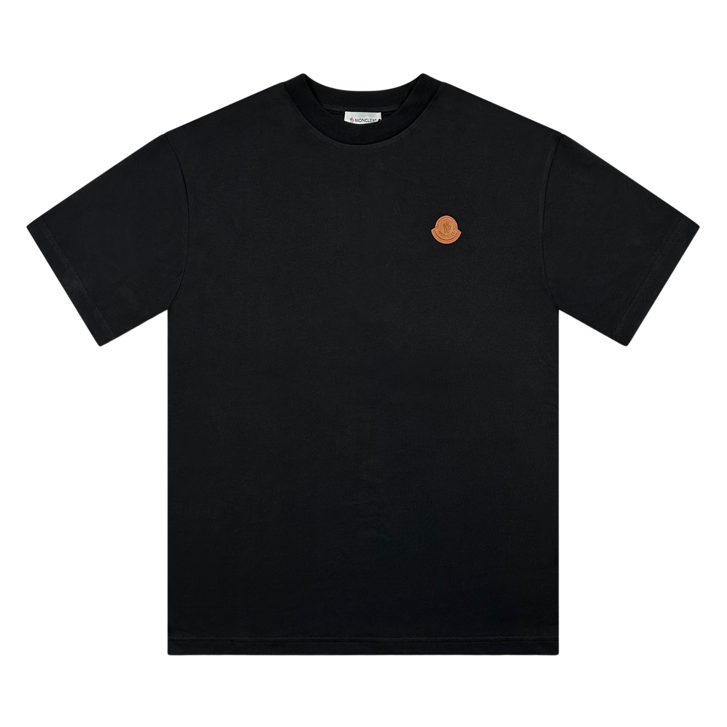 T-SHIRT MONCLER BLACK LOGO PATCH