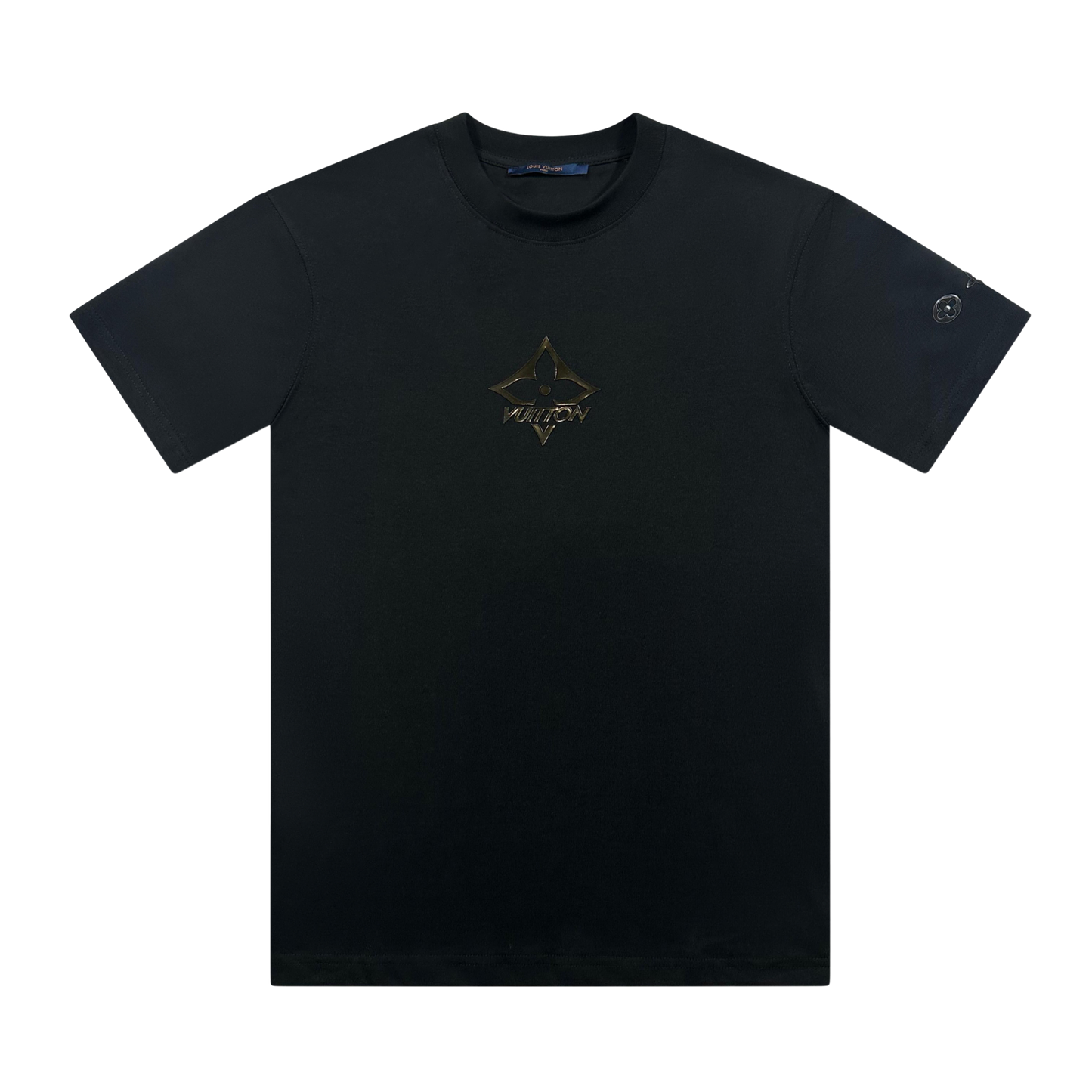 T-SHIRT LV EMBOSSED BLACK TEE