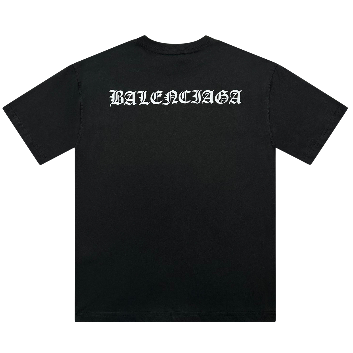 T-SHIRT BALENCIAGA BLACK SIMPLE back print